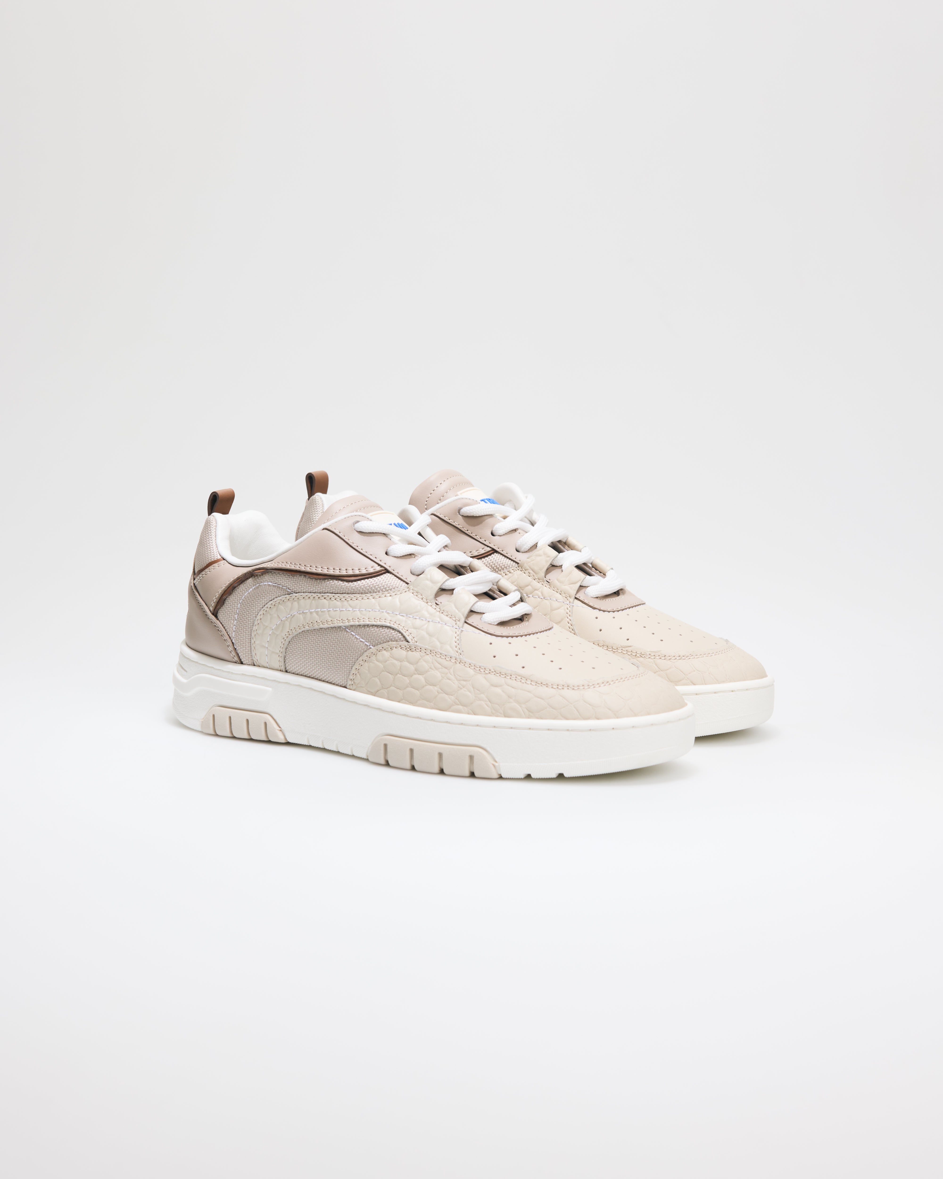 Primo Basket Croc Print Beige