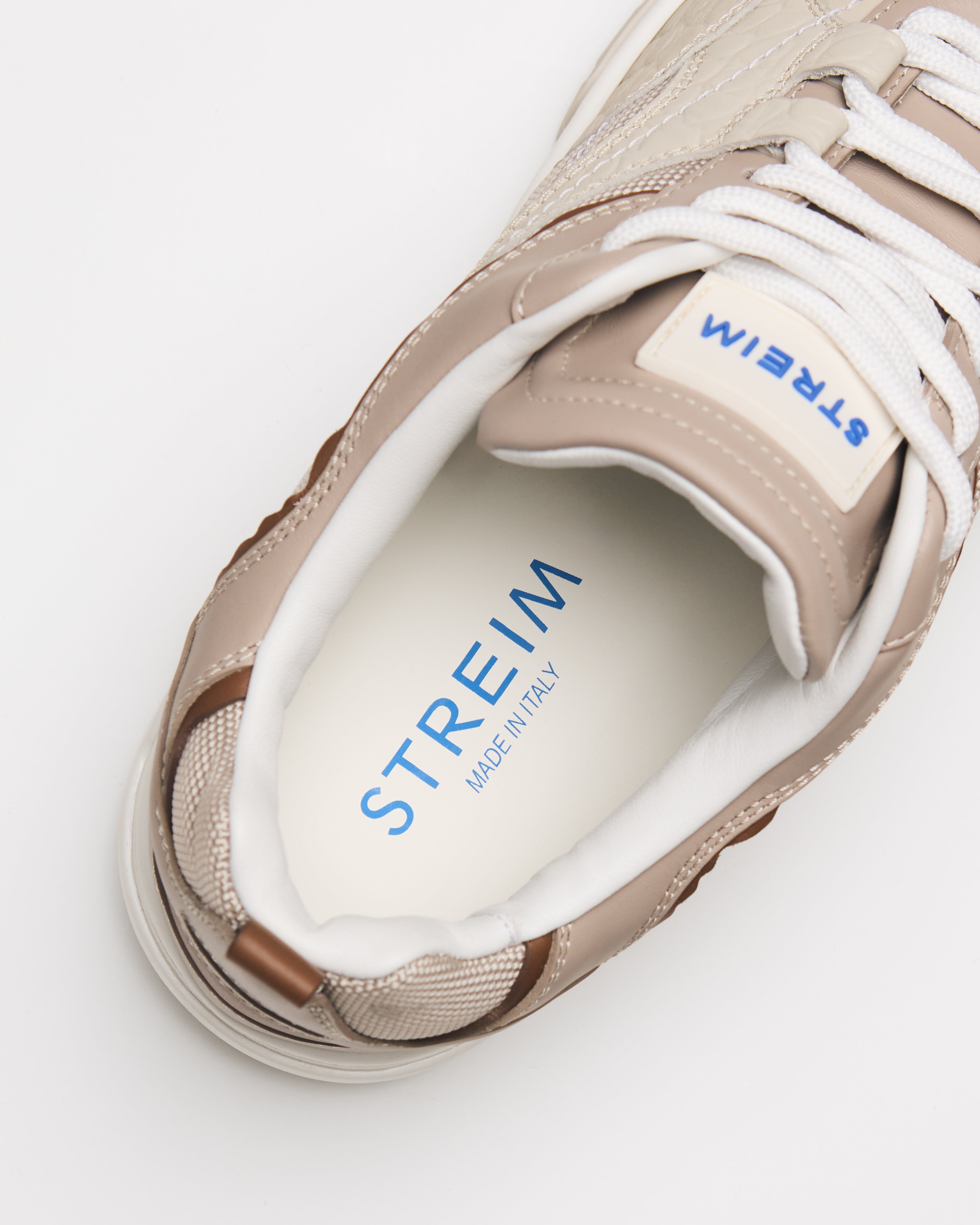 Primo Basket Croc Print Beige