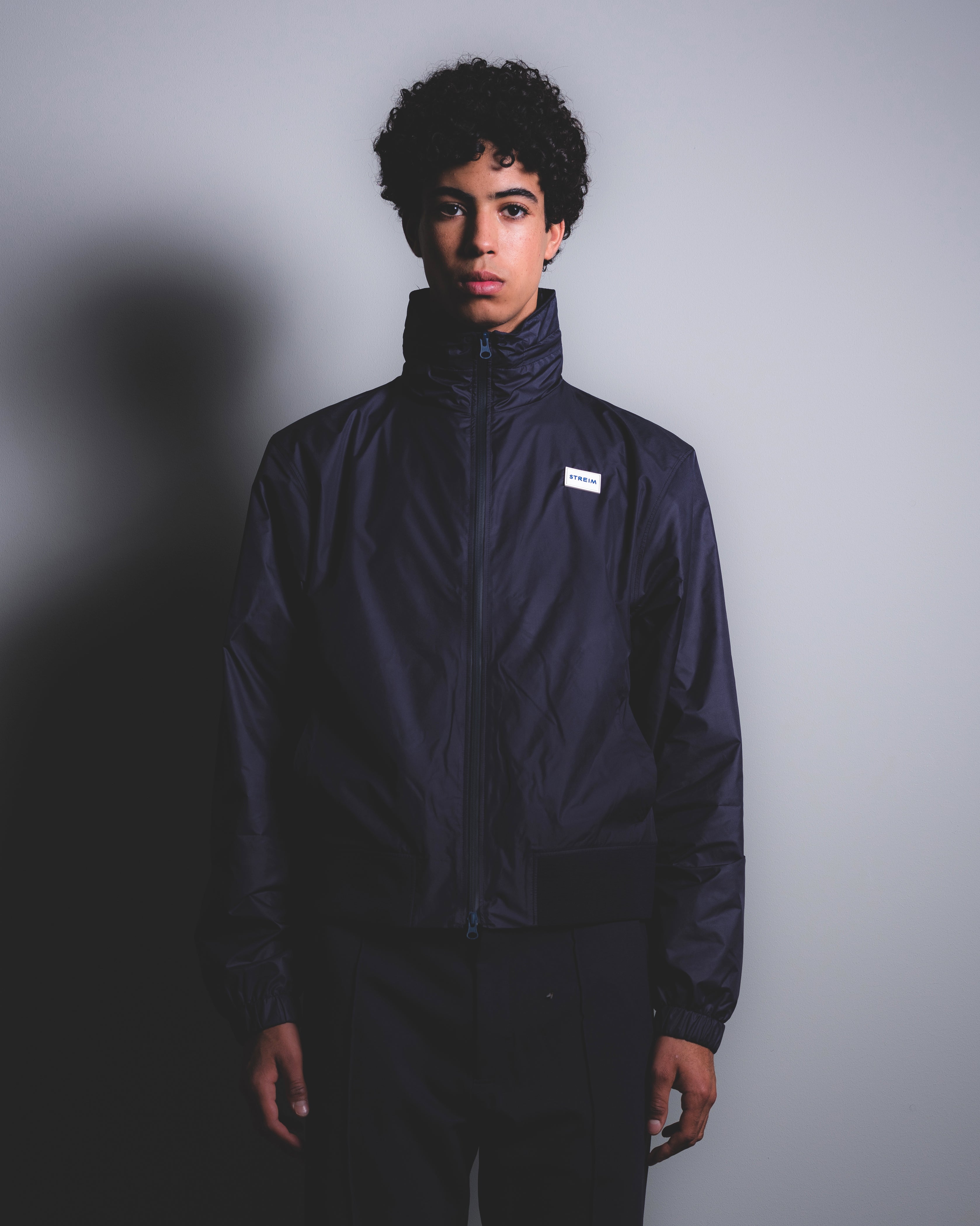 STREIM NYLON BOMBER MARINE - STREIM