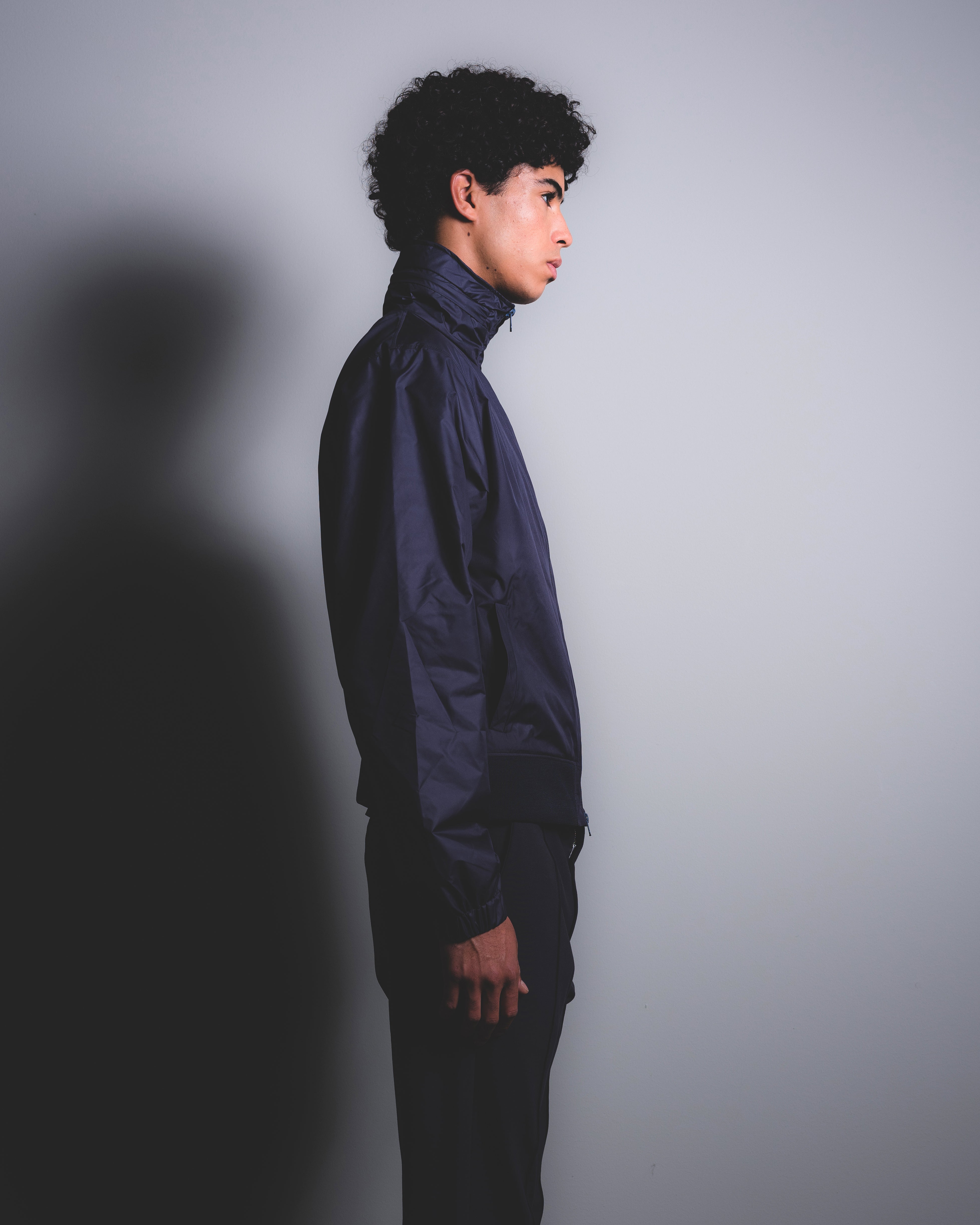 STREIM NYLON BOMBER MARINE - STREIM
