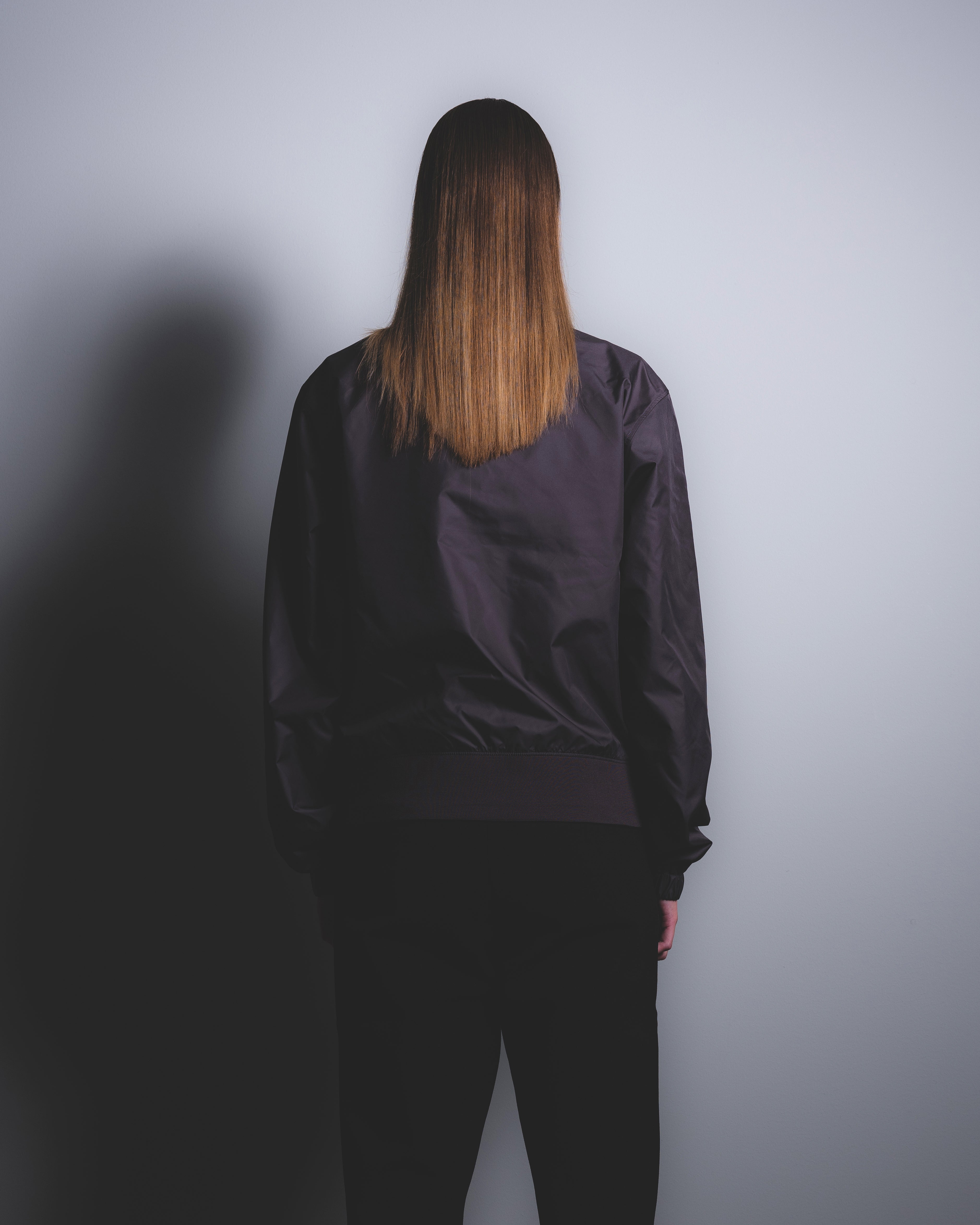 STREIM NYLON BOMBER BLACK/GREY - STREIM