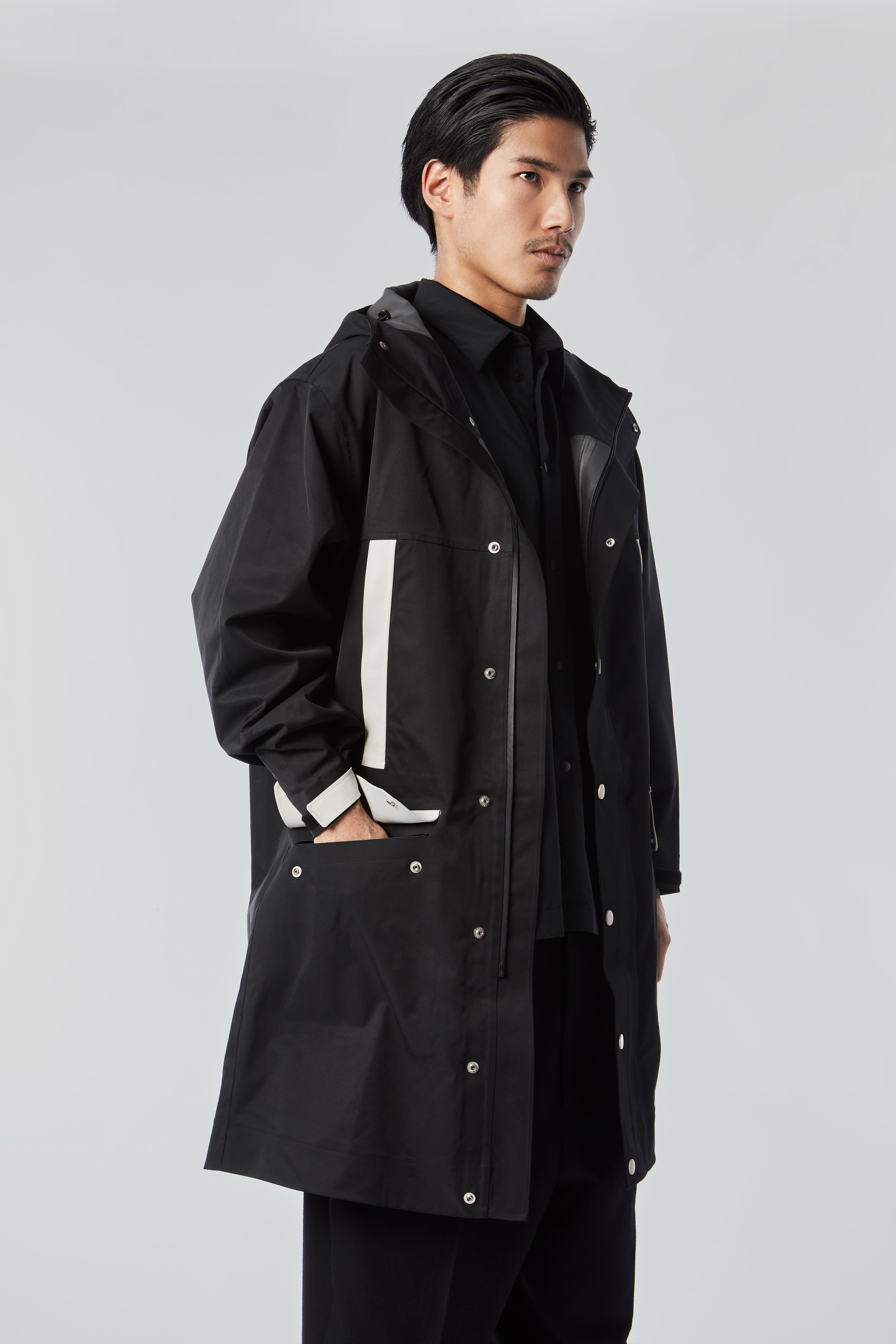 STREIM Rain Coat Black