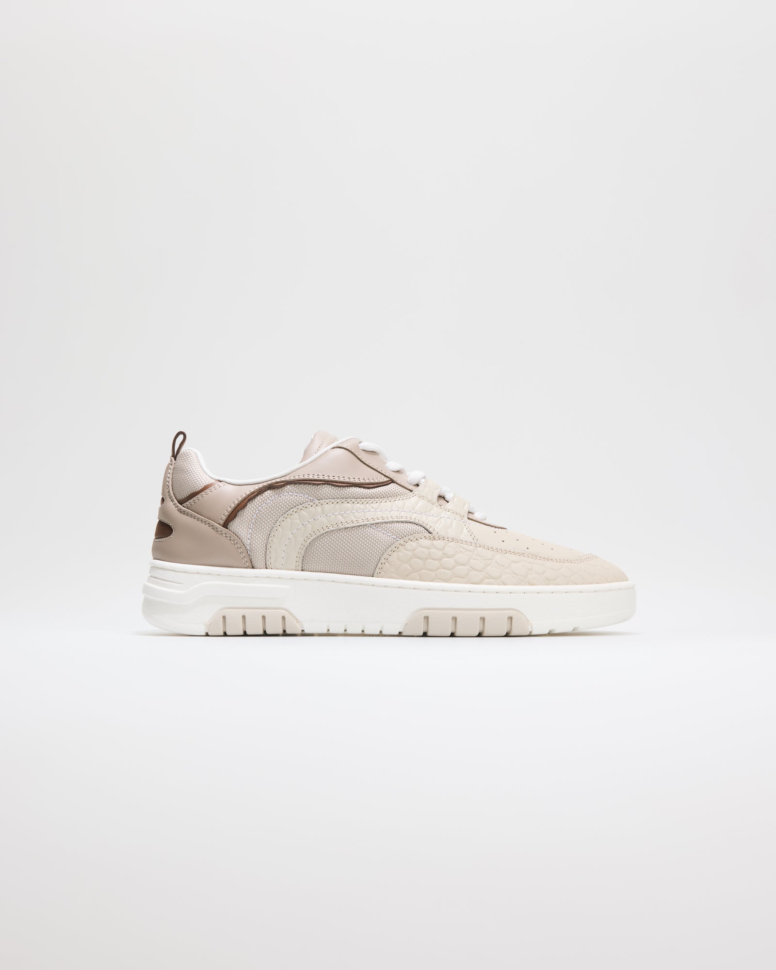 Primo Basket Croc Print Beige