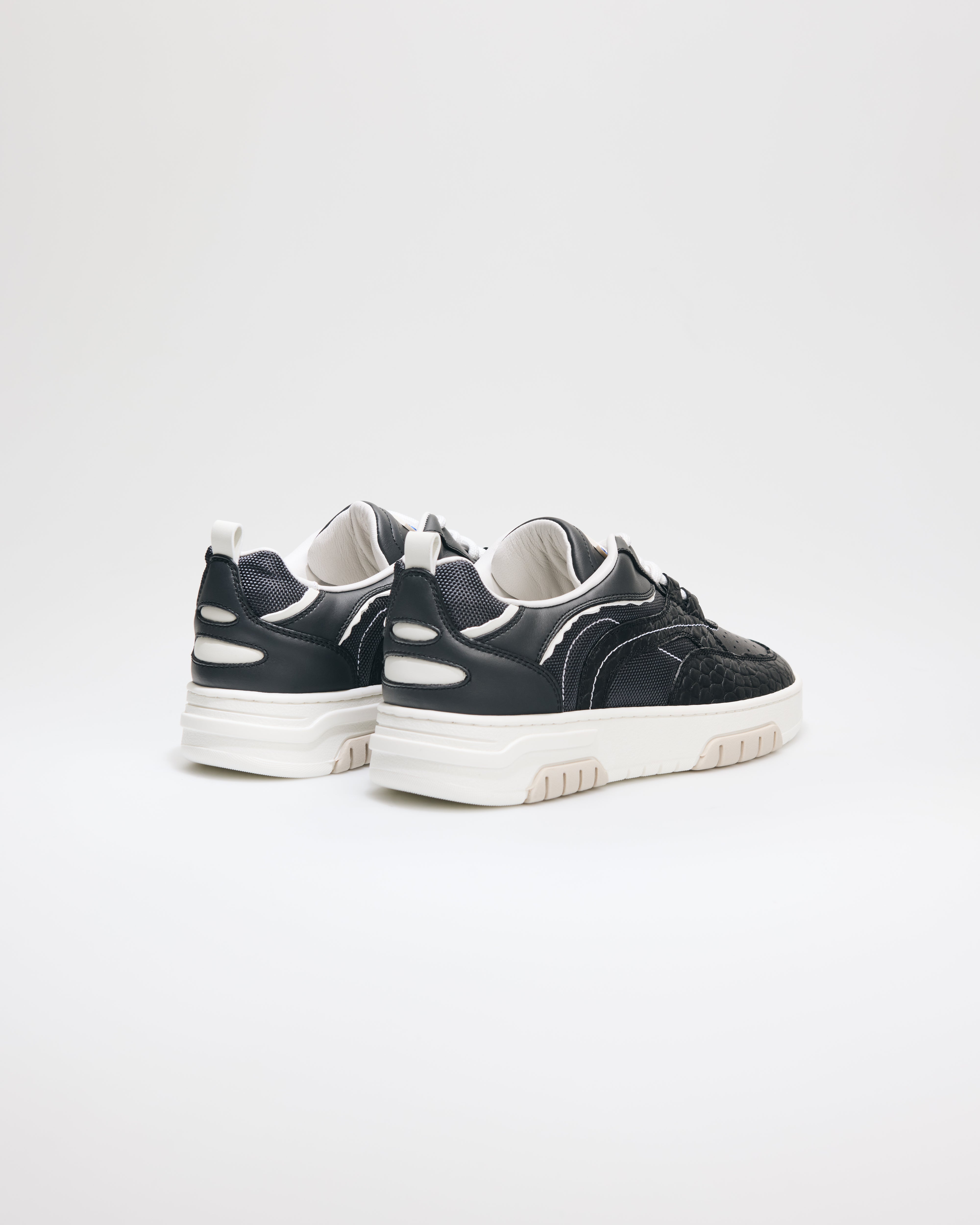 Primo Basket Croc Print Black