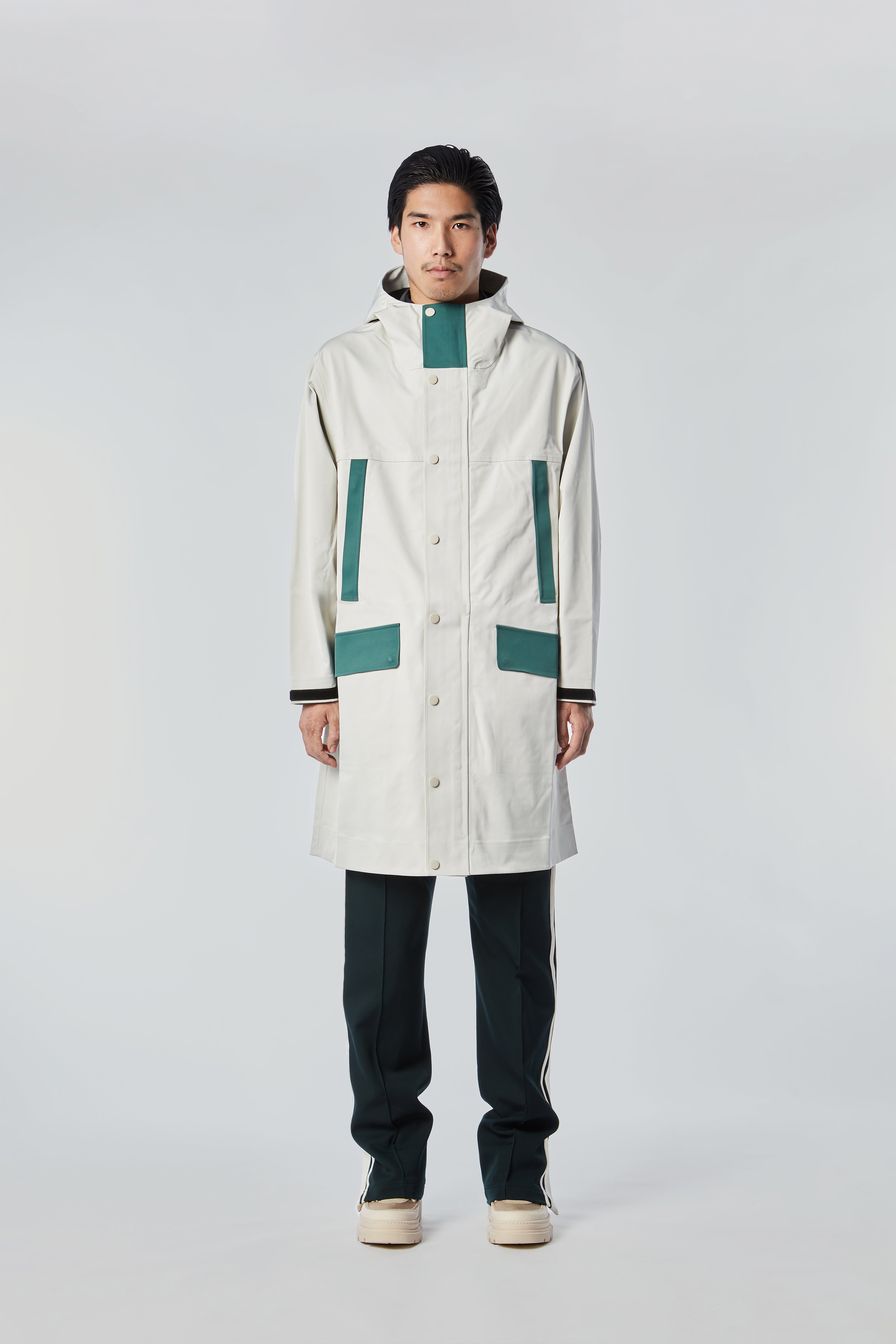 STREIM Rain Coat Off White